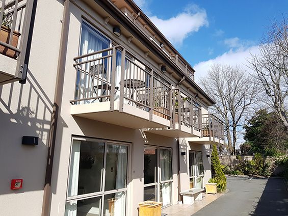 outside studio with balcony